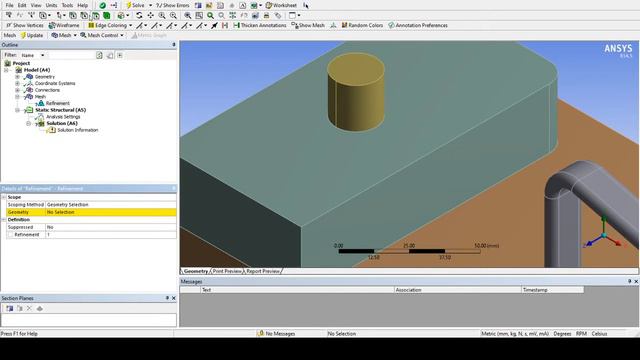 ANSYS Meshing - Refinement (Order 1, 2 & 3) - Local Mesh Controls смотреть онлайн