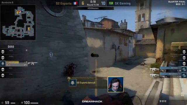 G2 vs SK / TOP MOMENTS / 10-15 = 19-17 G2 COMEBACK [ DreamHack Masters Malmö 2017 ] (INFERNO) смотреть онлайн
