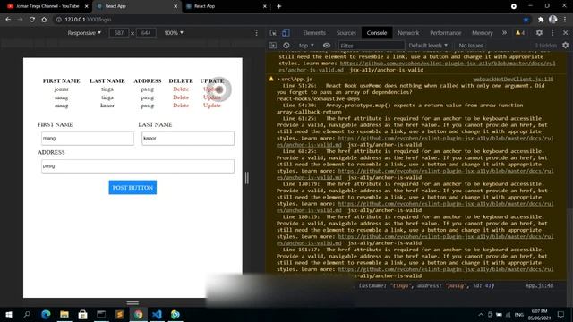 UPDATE Request using Node JS and React JS смотреть онлайн