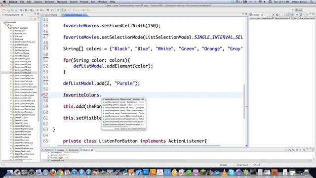 Java Video Tutorial 25 смотреть онлайн