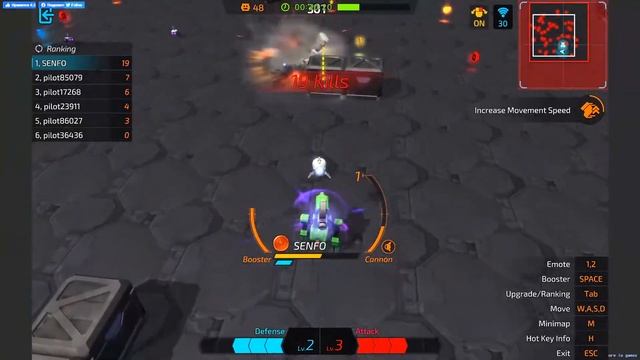 warbot.IO Top 1 survival mode. Best gameplay Warbot.io #9 смотреть онлайн
