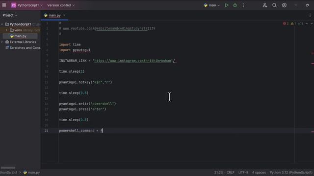 Python Script to Follow Someone on Instagram Automatically | Website And Coding, Study Related смотреть онлайн