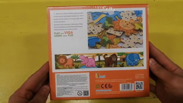 Пазл 4 в 1 Африка дерево 97044 VG50068 Брэнд: VIGA смотреть онлайн