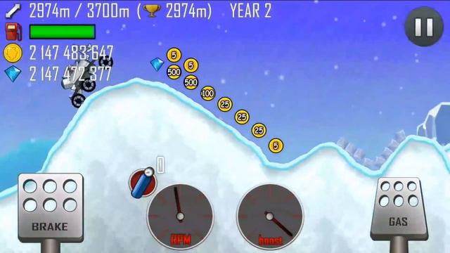 HILL CLIMB RACING MOON LANDER FULLY UPGRADED #Game play смотреть онлайн