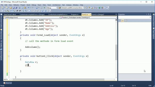DataTables tutorial in c#.Net | Insert Delete Search in DataTable using c# code | swift learn смотреть онлайн