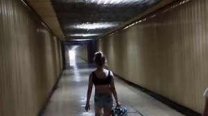 Абхазия 2023. Дом отдыха Солнечный. Дорога до моря, на лифте.