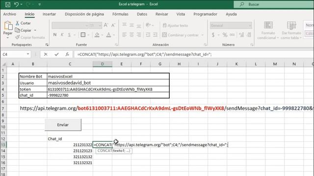⛔Enviar TELEGRAM desde EXCEL ᐅ API para enviar mensaje смотреть онлайн