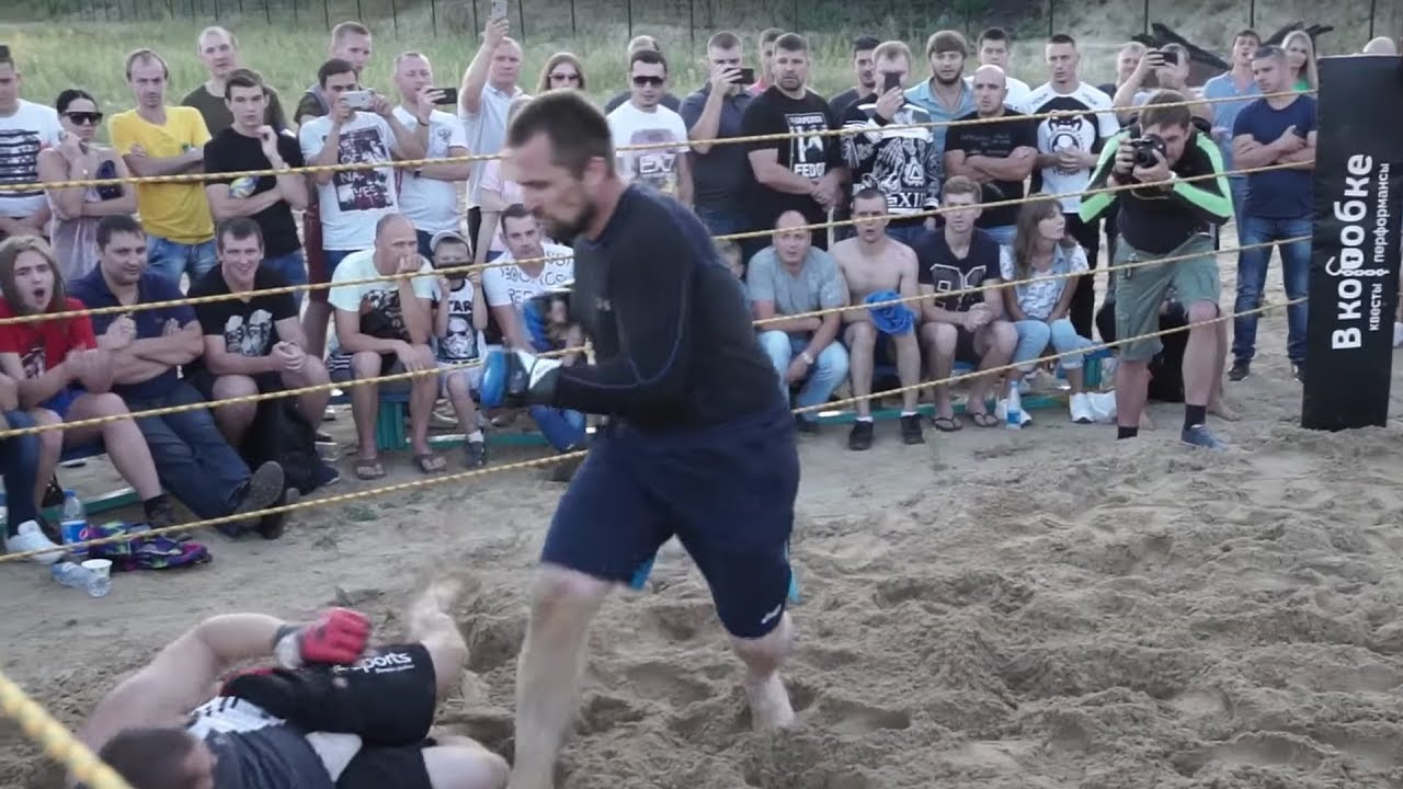 ДИКИЙ БОРОДАЧ валит огромных мужиков в бою !!! смотреть онлайн