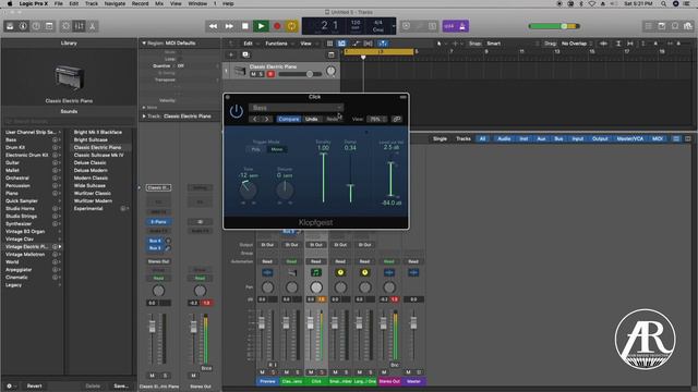 How to change Metronome sound (Tempo sound) in logic pro x 2023 update смотреть онлайн