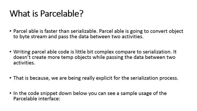 Serializable & Parcelable in Android [UR] Module 3 Lecture 16 ZE - 225 смотреть онлайн