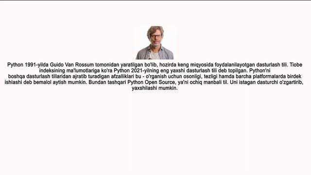 Python asoslari | #00 Python nima? смотреть онлайн