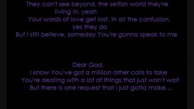 dear god with lyrics смотреть онлайн