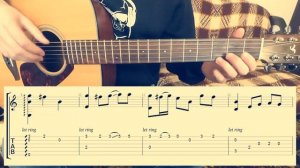 Metallica - Nothing else matters соло для акустической гитары (разбор)