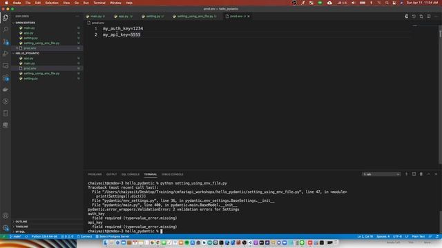 การใช้ Pydantic Setting อ่านค่าจาก Env File смотреть онлайн