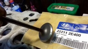 Клапан ГБЦ Hyundai Elantra фаска и биение оригинал или подделка