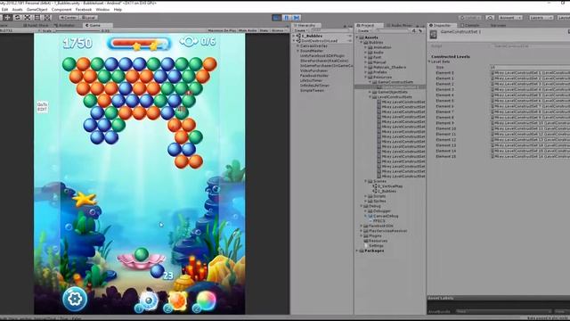 MK - Aqua Bubble Shooter Full Game Asset - How create your levels смотреть онлайн