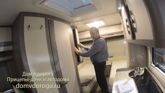 Легкий Дом на колесах с возможностью буксировки маломощным автомобилем. Hobby Ontour 460 DL смотреть онлайн