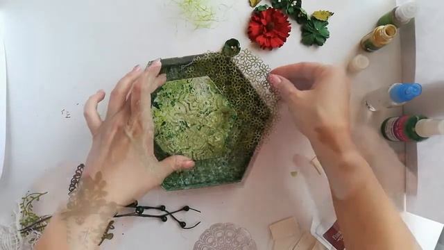 Создаем изумрудный холст с Юлией Патрикеевой