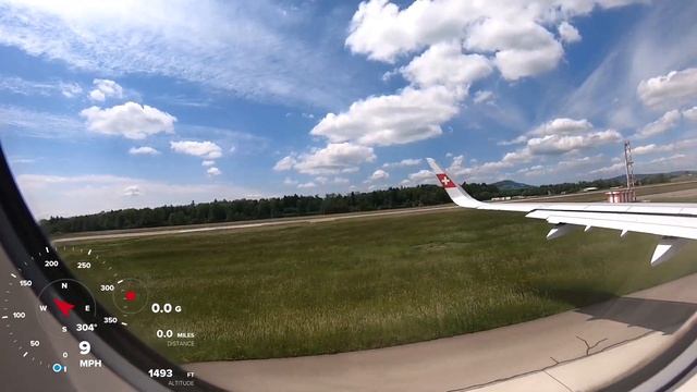 Beautiful Take off Zurich Airport Switzerland on Swiss Airt смотреть онлайн