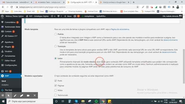 Tutorial Wordpress - Como configurar página AMP смотреть онлайн