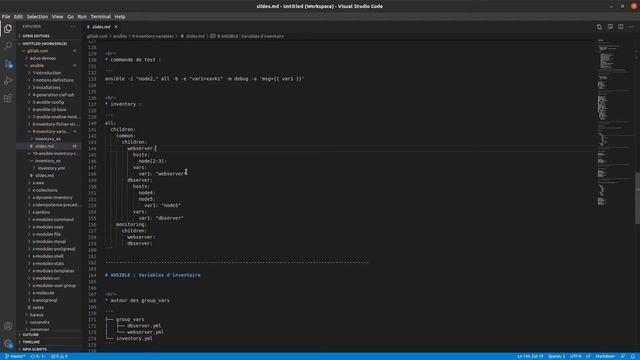 ANSIBLE - 9. INVENTORY : LES VARIABLES D'INVENTAIRE (HOST_VARS, GROUP_VARS...) смотреть онлайн