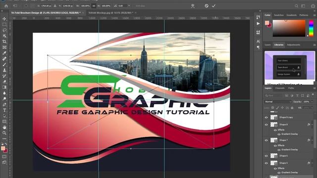 How to design a trifold brochure in adobe photoshop смотреть онлайн
