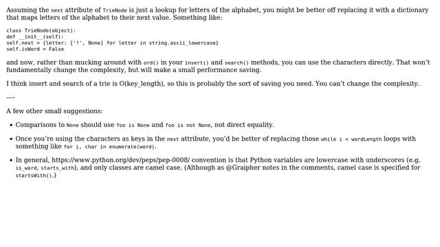 Code Review: Trie with insert, search, and startsWith methods for lowercase strings (2 Solutions!!) смотреть онлайн