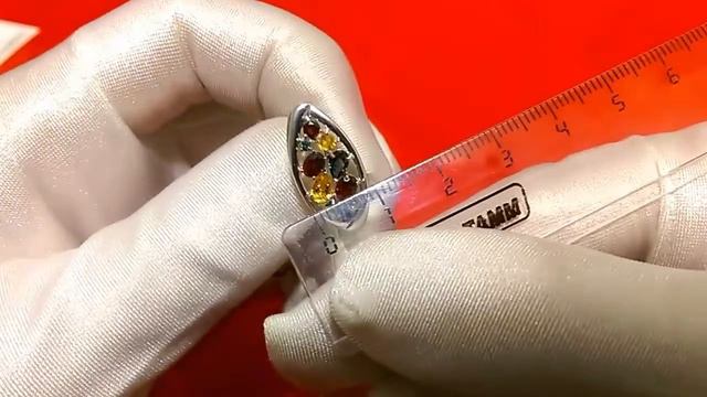 Серебряные серьги с натуральным топазом и фианитами Sokolov 92021246 смотреть онлайн