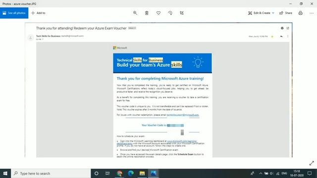 HOW TO GET MICROSOFT AZURE FREE CERTIFICATION VOUCHER FOR SCHEDULING AN EXAM?(Tutorial - 3) смотреть онлайн