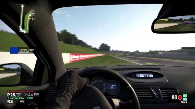 Project: CARS[FullHD] #20 - Oscherersleben - National - Renault Megane R.S 265 - Qualy + Rennen