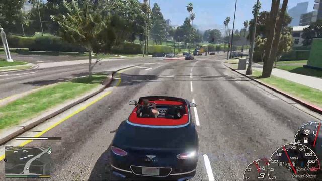 Bentley Continental GTC V8 realistic handling mod showcase смотреть онлайн