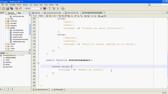 Tutorial Yii Framework p20 - Reset password Yii смотреть онлайн