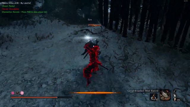 vs Eco (Shadowfall Great Raven Fire Axe) PvP Sekiro Online MOD смотреть онлайн