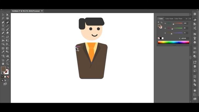 STP or Tourism polytechnic university students flat design (timelapse) | Adobe Illustrator смотреть онлайн