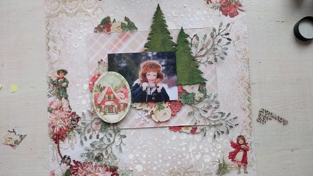 Новогодняя Скрап страничка мастер класс смотреть онлайн