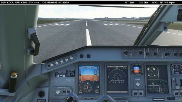 [MSFS] FlightSim Studios Embraer E-175 American Eagle | Washington to Boston | Full Flight & Review