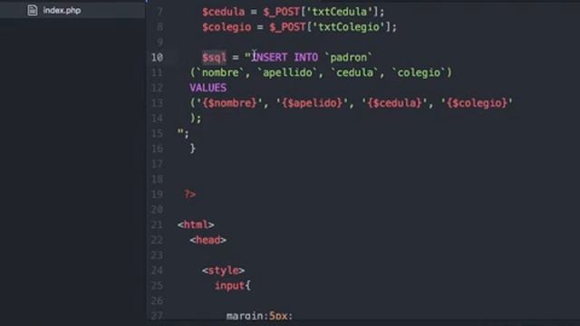 Guardar Datos con Php en Mysql смотреть онлайн