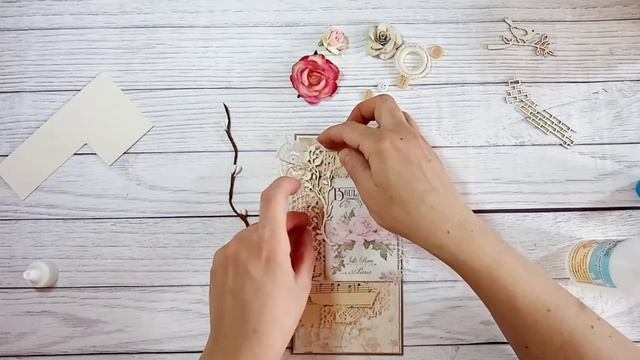 Винтажная открытка Процесс создания Мастер класс смотреть онлайн