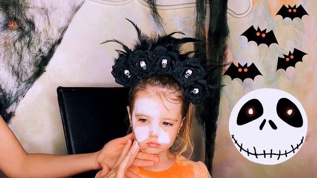 МАКИЯЖ НА ХЕЛЛОУИН(детский makeup) смотреть онлайн