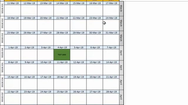Dynamic Excel Calendar with Colored Event Lists смотреть онлайн