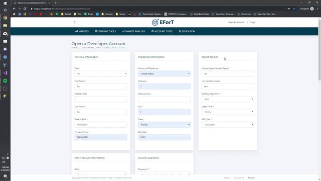 EFRT-1311: Refactor Open Developer Account to Repository Pattern смотреть онлайн