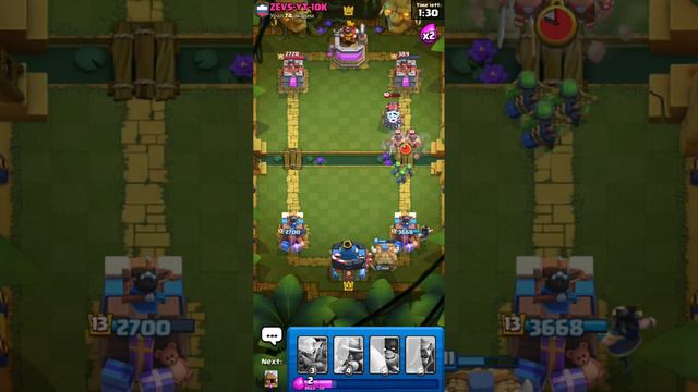 Clash Royale - Double Elixir Battle - Gameplay смотреть онлайн