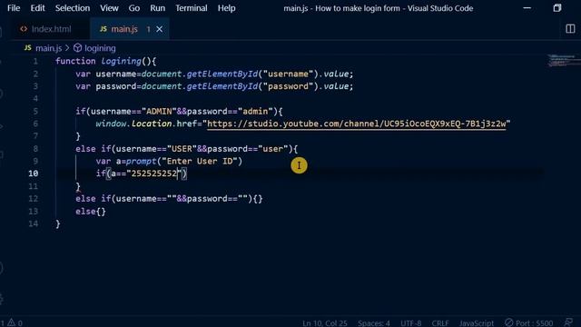 HOW TO MAKE A FULLY WORKING LOGIN FORM PART 2 | WRITING JAVASCRIPT AND COMPLETING THE FORM | PART 2 смотреть онлайн