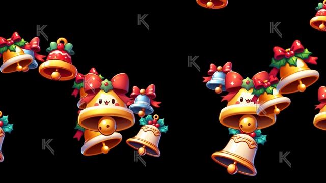 Christmas background video , Christmas bells animation video | Christmas motion video смотреть онлайн