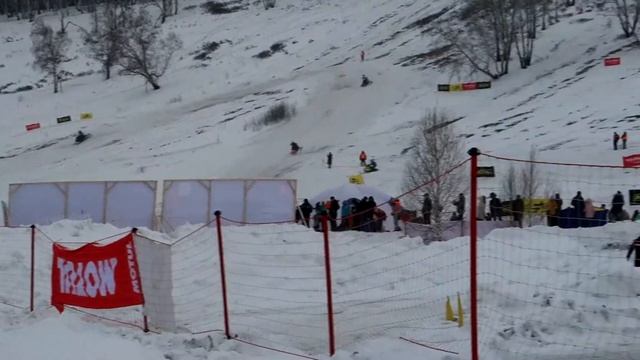 Гонки на снегоходах. Этап чемпионата и первенства России по снегоходному кроссу 2021 смотреть онлайн