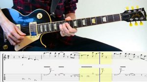 Gary Moore - Parisienne Walkways (Guitar Lesson With TAB & Score)🎸
