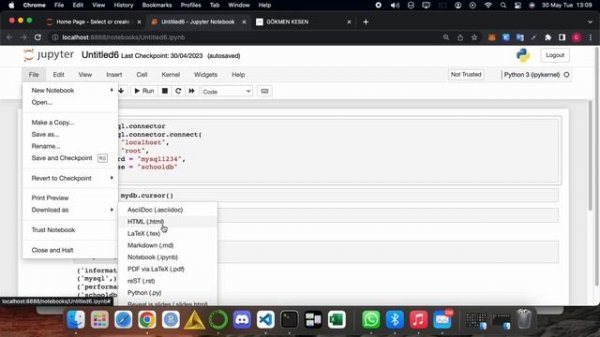 Converting ipynb file to HTML