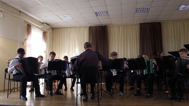 Образцовый коллектив оркестр баянистов - аккордеонистов "Гармонь и Я" И. Штраус "Персидский марш" смотреть онлайн