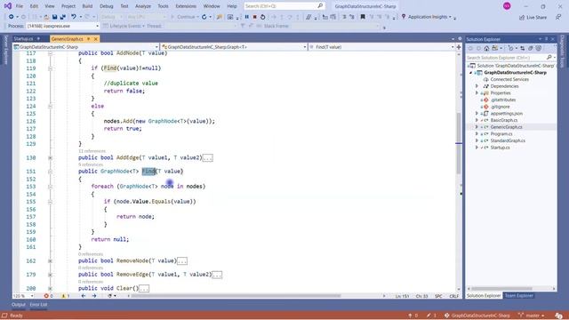 Generic Graph Data Structure Implementation in C# смотреть онлайн