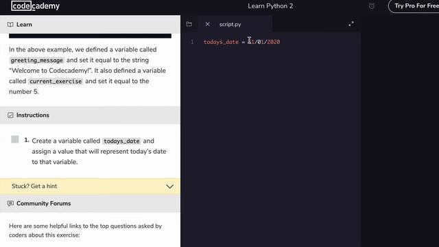Python Tutorials - How To Use ARITHMETIC, VARIABLES, And Dealing With ERROR HANDLING With CodeCadem смотреть онлайн